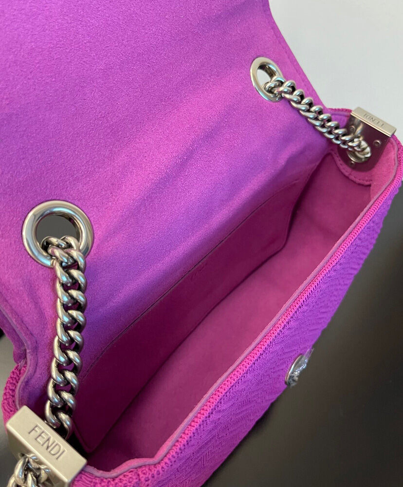 Fendi Midi Baguette Chain Handbag 8BR793 Purple